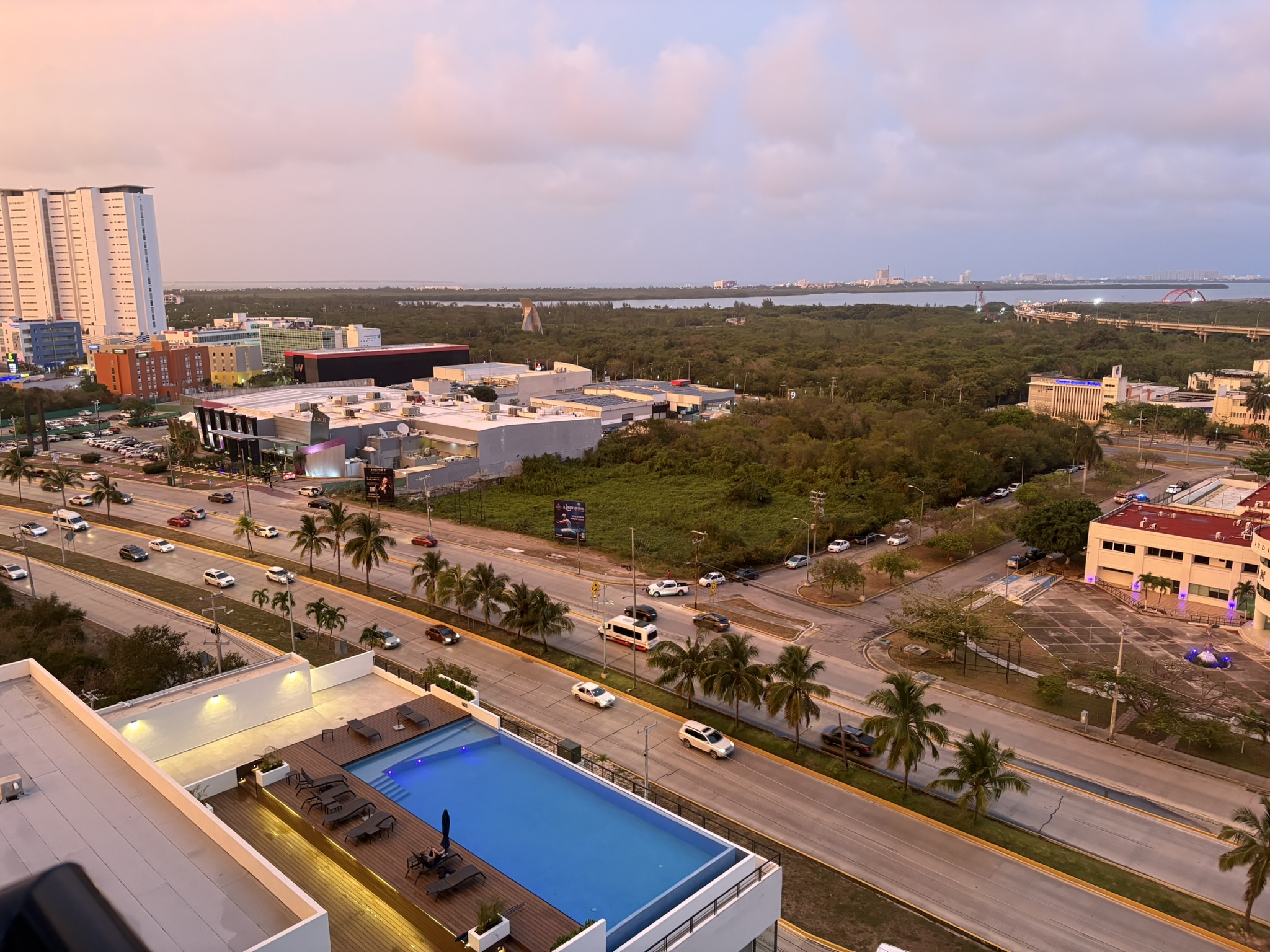 Vista panorámica del centro de Cancún