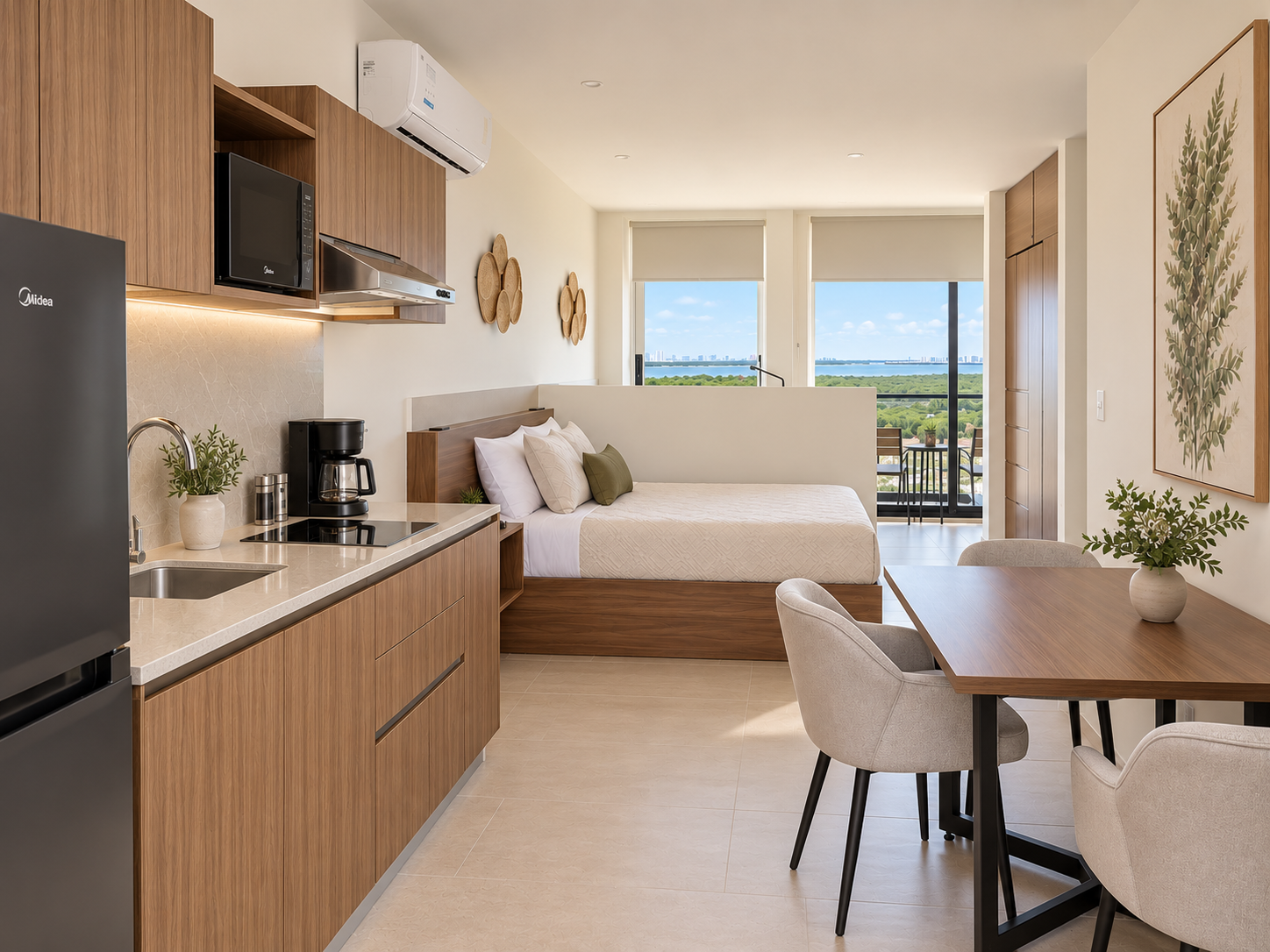 Double Studio for up to four guests with panoramic views at San Francisco Cancun